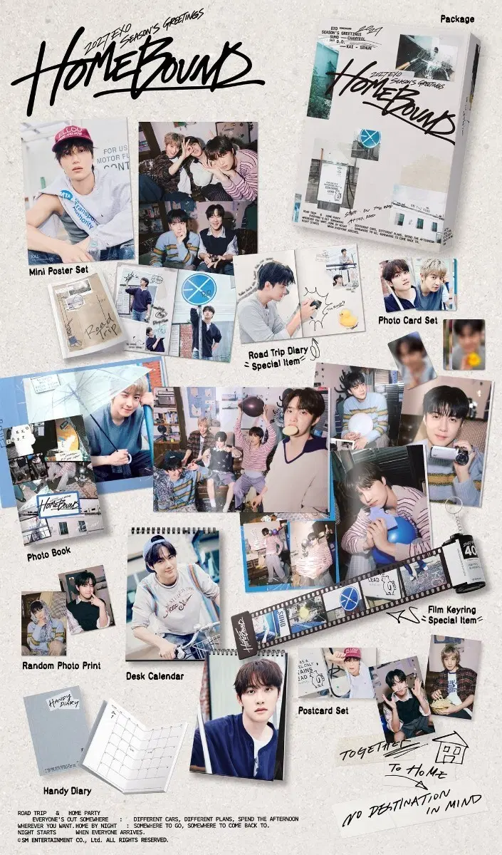 Exo 2027 seasons greetings + 5 seller Chanyeol pre-order benefit photocard set