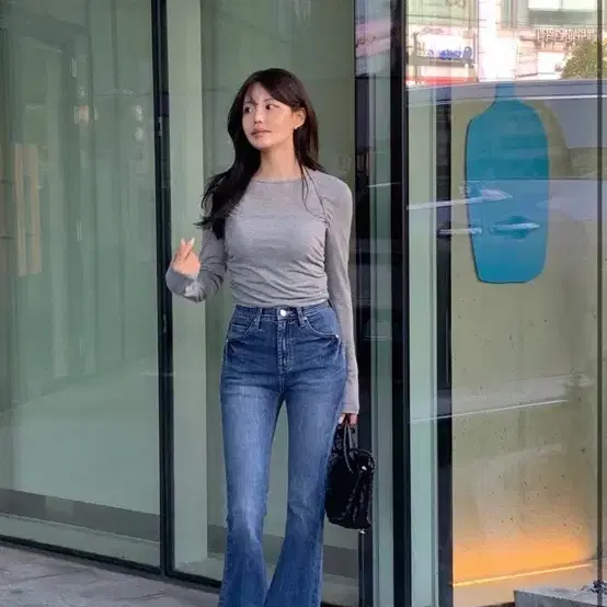 하와 에뚜알 데님 팬츠 롱S