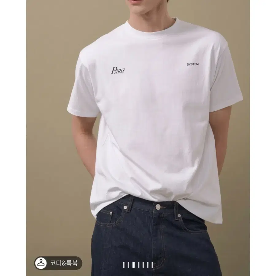 시스템옴므 25 레터링 반팔 티셔츠 L