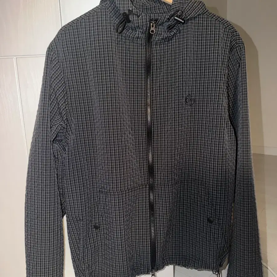 노매뉴얼 바람막이 체크 windjacket
