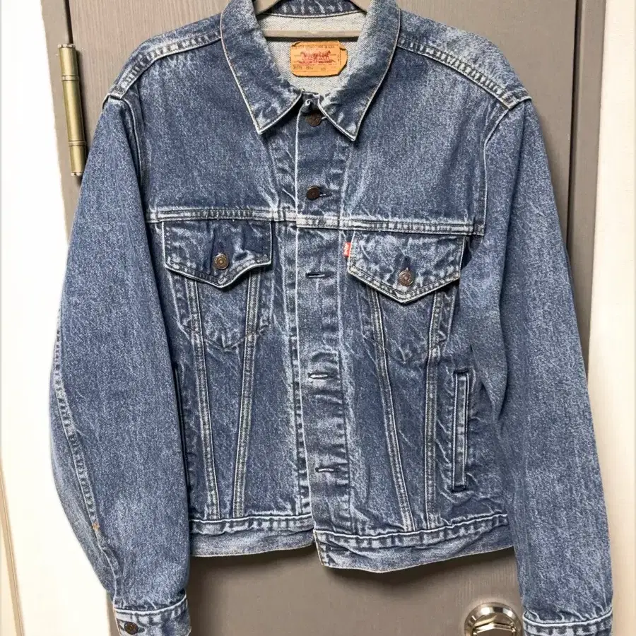 (44, XL) 80s 리바이스 USA 타입3 데님 자켓