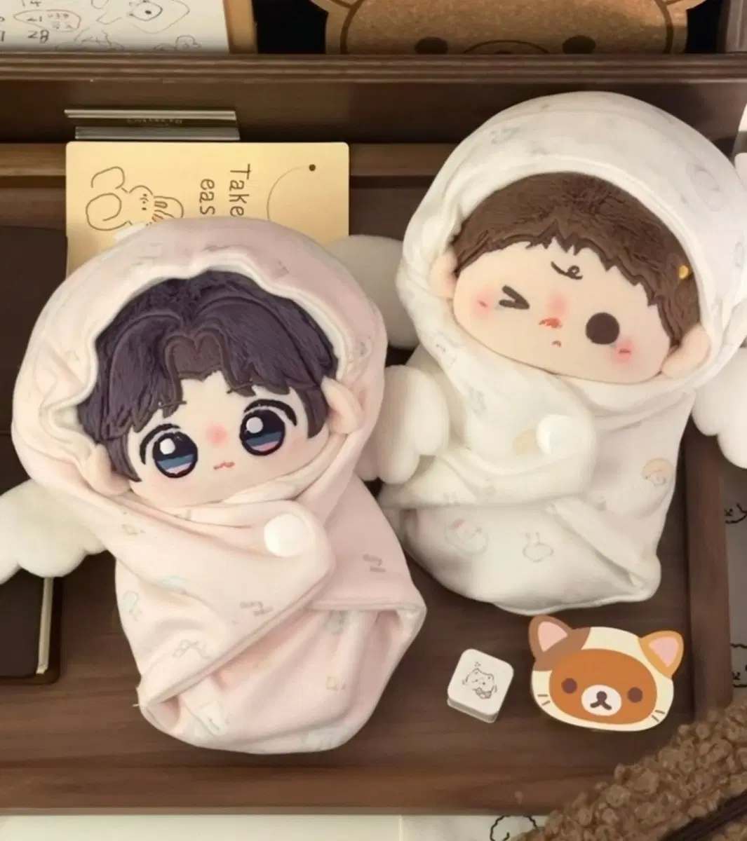 10cm doll clothes cozy swaddle set
