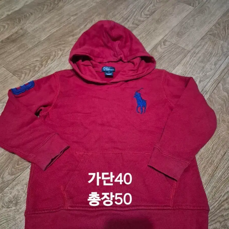 c.[정품] 폴로 랄프로렌 키즈 빅포니 후드티 레드 (SIZE 7)