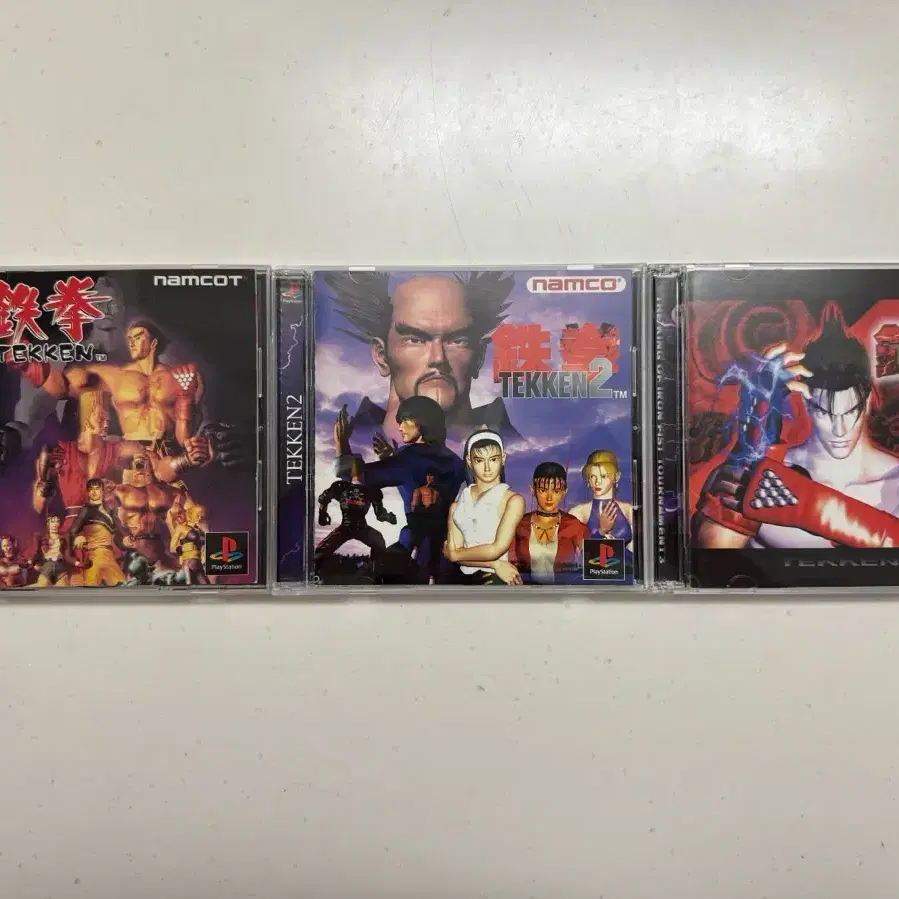 철권 1, 2, 3 PS1 게임 타이틀 (소장용)