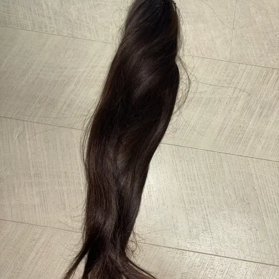 붙임머리 16인치 천연인모(16인치 치고 길이 긺!)