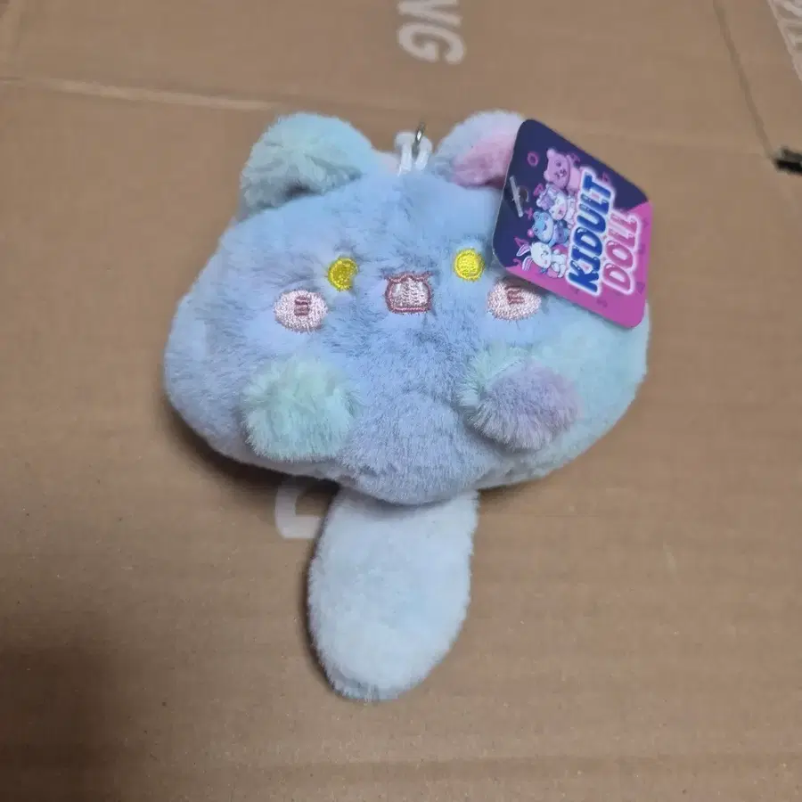 파스텔톤의 뚱냥이 고양이 키링