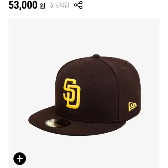 뉴에라 MLB 어센틱 샌디에이고 파드리스 게임 브라운 피티드캡