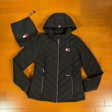 TOMMY 퀼팅 패딩 자켓 다운 다운 자켓