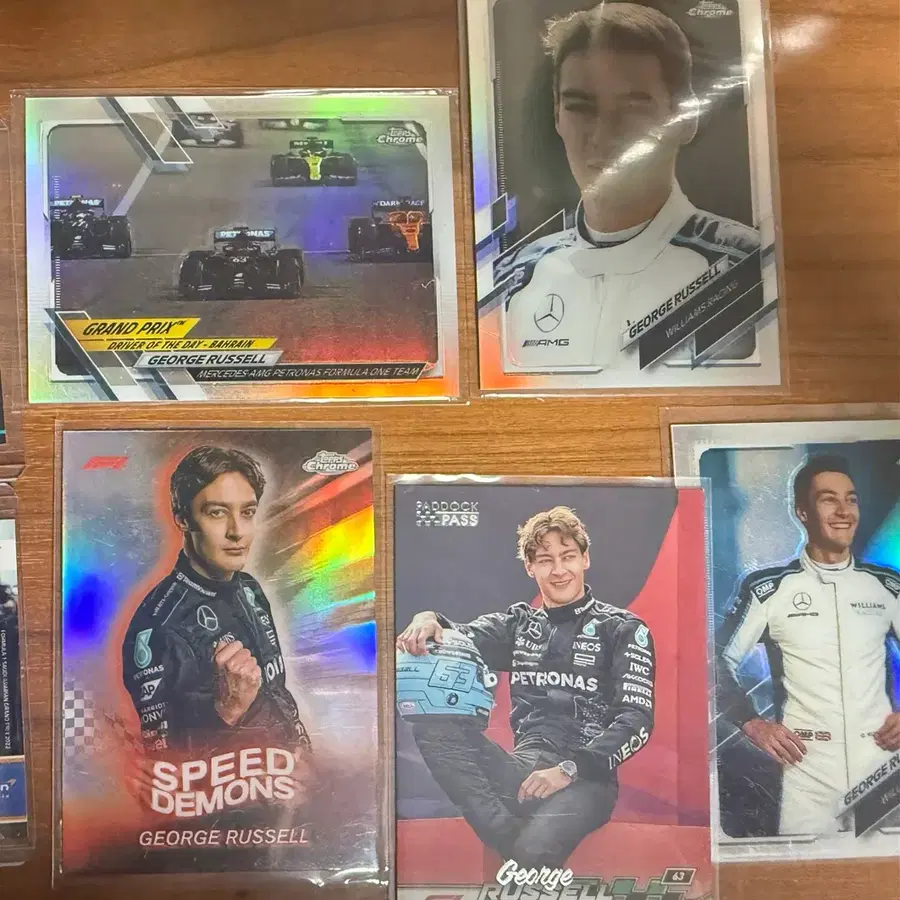 탑스 f1 조지러셀 카드모음 (개별가격 문의주세요 )