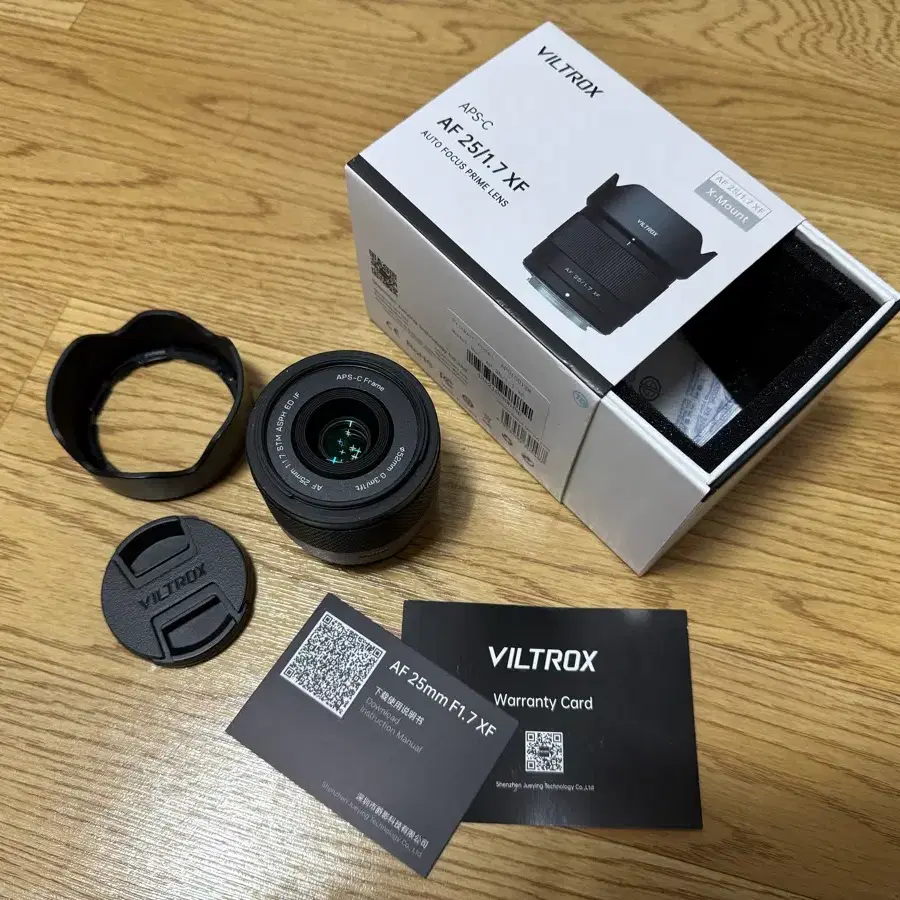 빌트록스 AF 25mm F1.7 XF 렌즈 (후지 X 마운트)