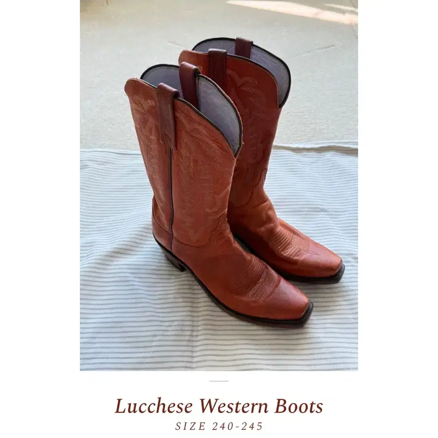 Lucchese 웨스턴 카우보이 부츠 (240-245)