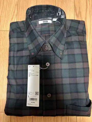 UNIQLO U 트윌 오버 사이즈 체크 셔츠