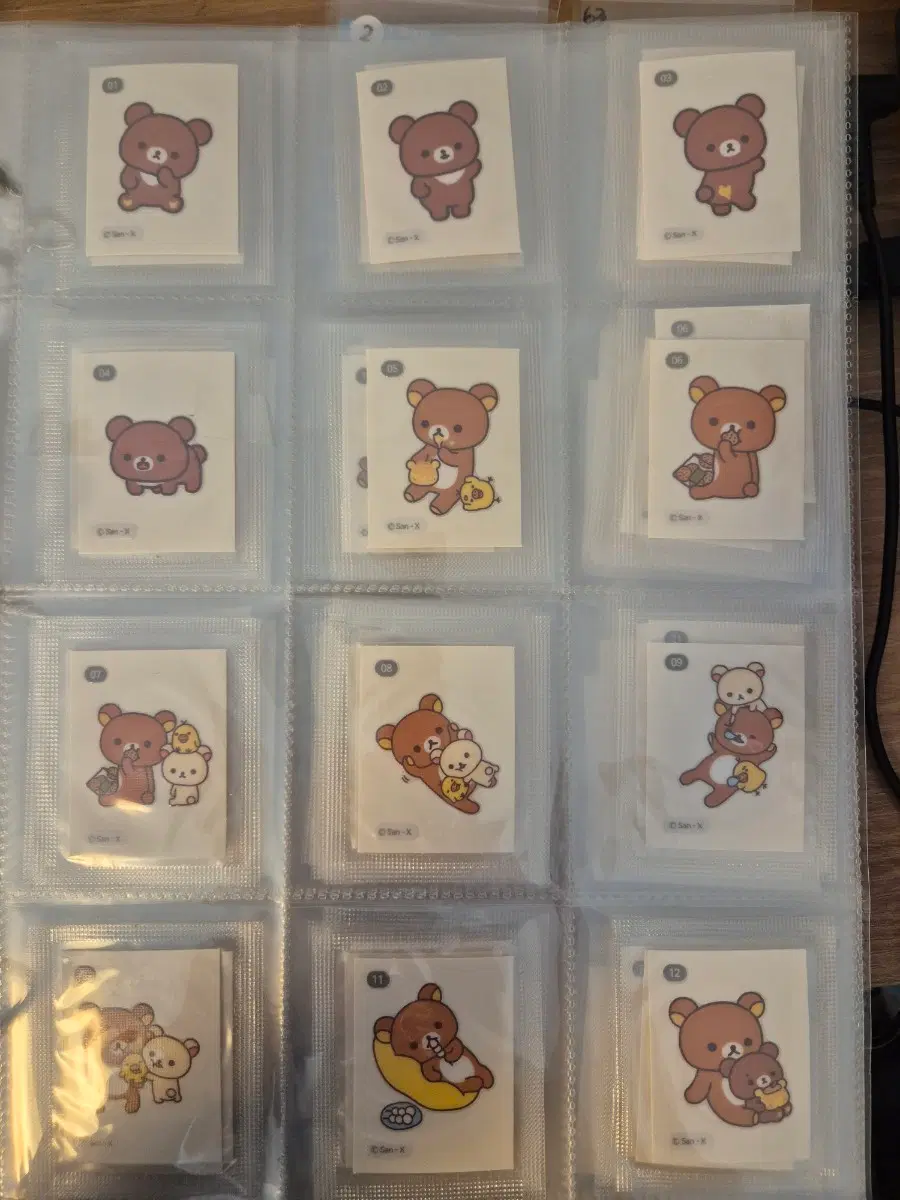 Rilakkuma Ttibusil Transparent Unopened Full Set 50 Sheets