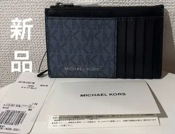 마이클코어스 카드 케이스 프래그먼트 케이스 시그니처 블랙 남성용