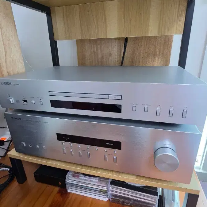 야마하 CD 플레이어 + 앰프 세트R-S202 판매