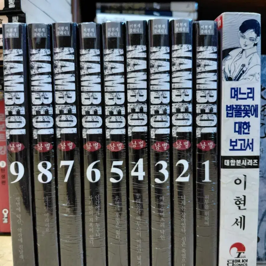 이현세 남벌 1~9 완결 미개봉 며느리 밥풀꽃에 대한 전설 희귀 1권 소장용