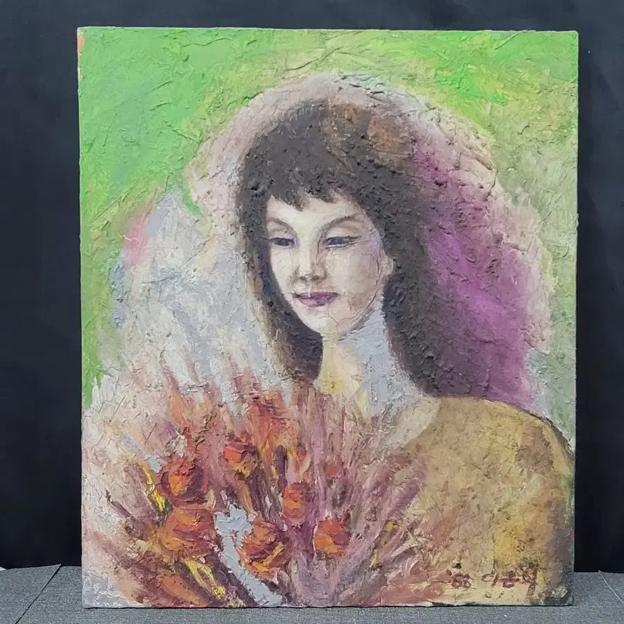 이근희작가 1988년 초상화 유화그림