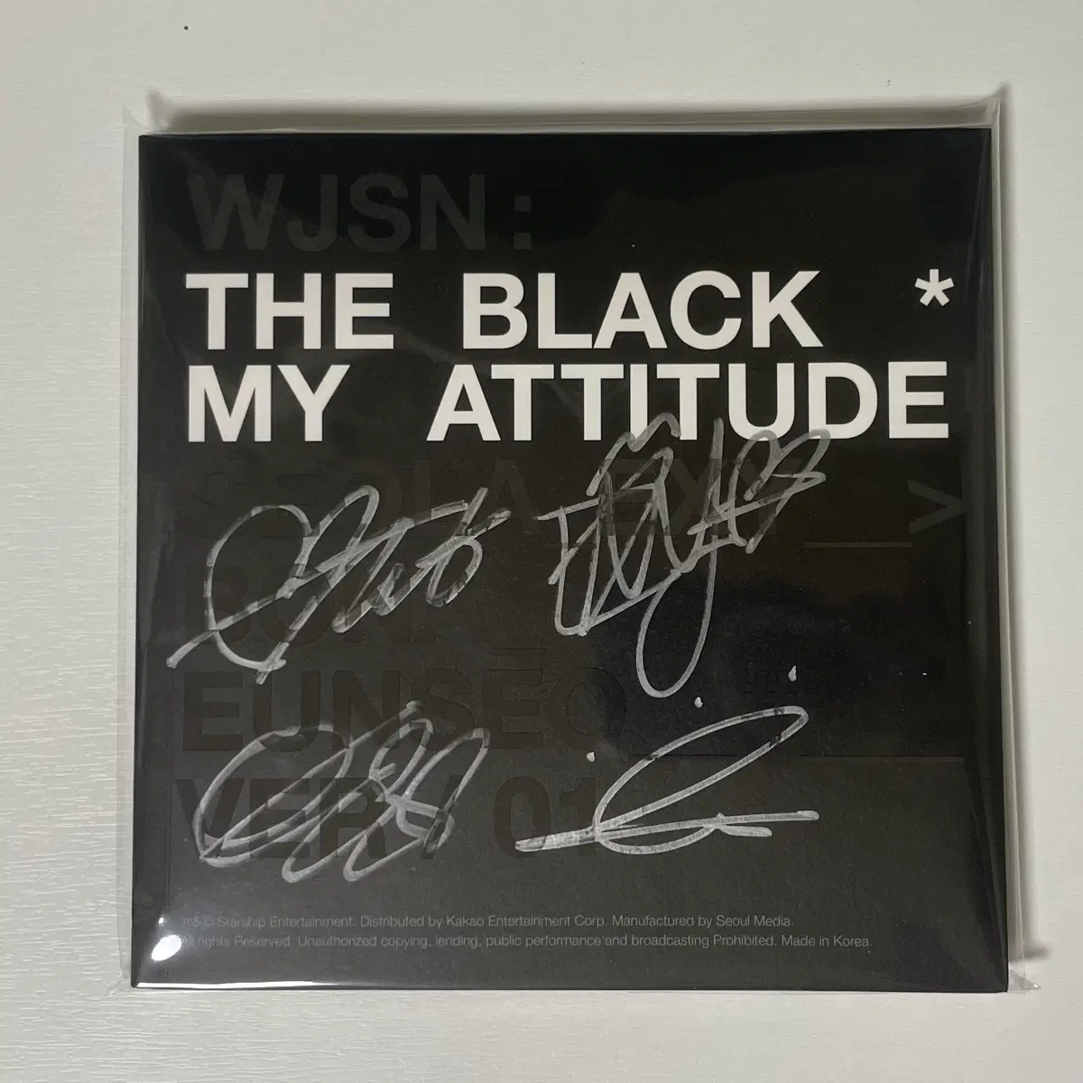 Wjsn The Black genuine signed album Seola Bona Exy Eunseo