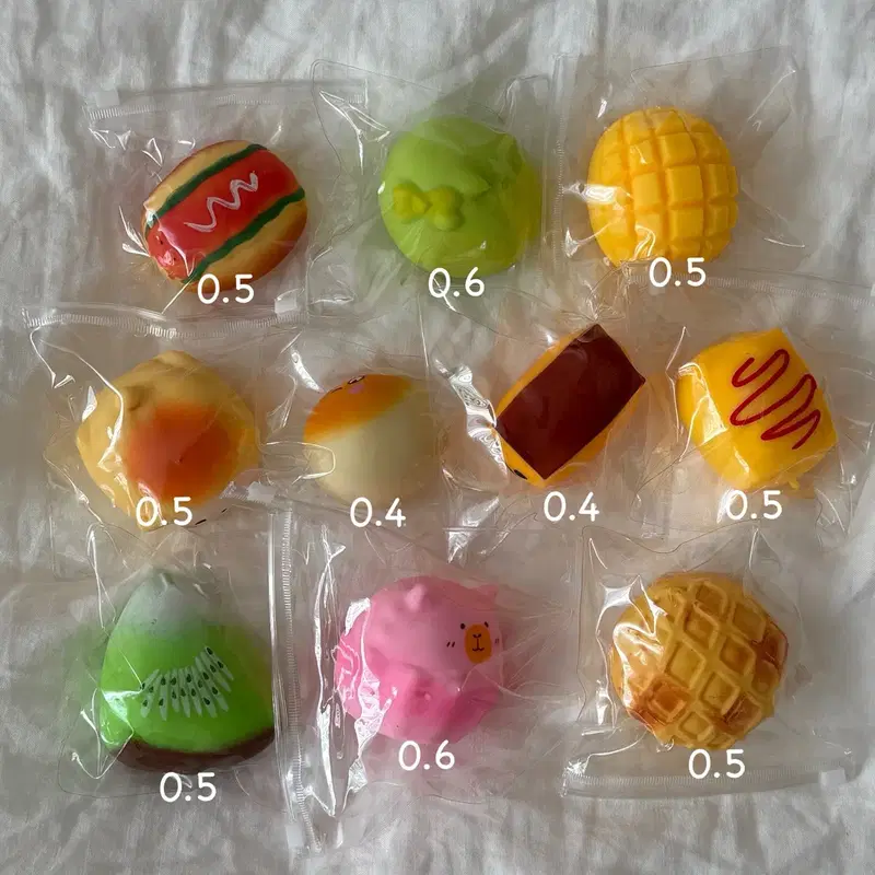 크런치 슬랑이 말랑이 카피바라 키위 망고