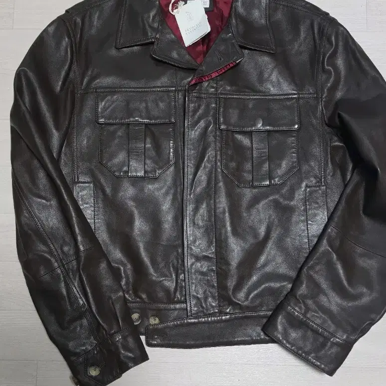 브루넬로쿠치넬리 브루넬로 쿠치넬리 2026ss 레더자켓 다크브라운 m 사진 4