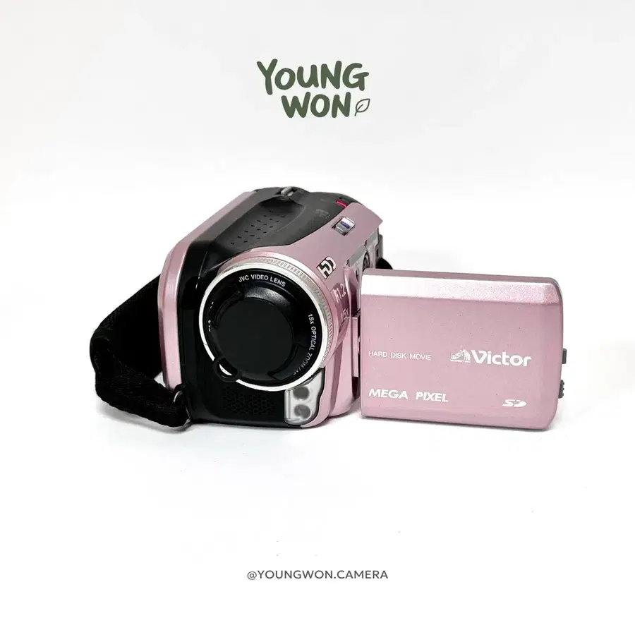 (S급/초희귀!) JVC 빅터 GZ-MG40-P 핑크 캠코더