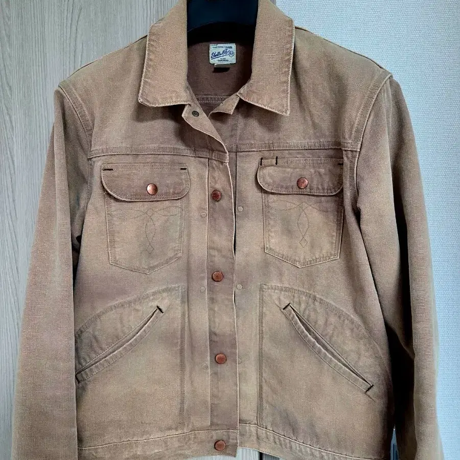 RRL 디스트레스트 캔버스 트러커 자켓