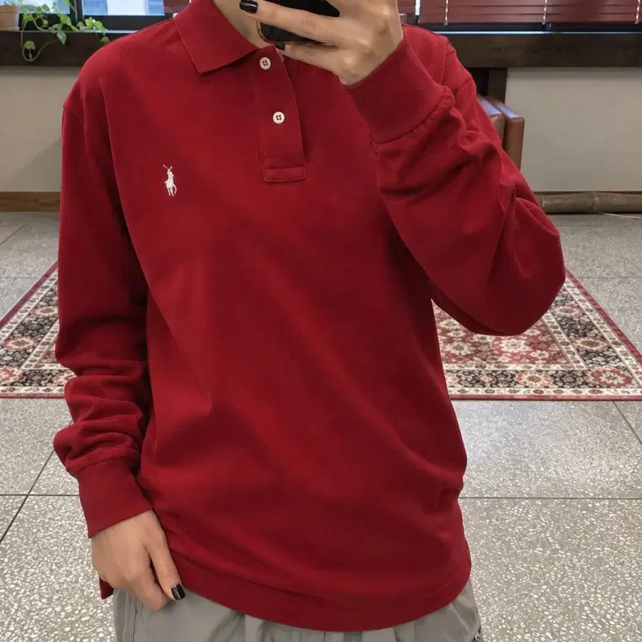 Polo 폴로 랄프로렌 레드 PK 롱 슬리브