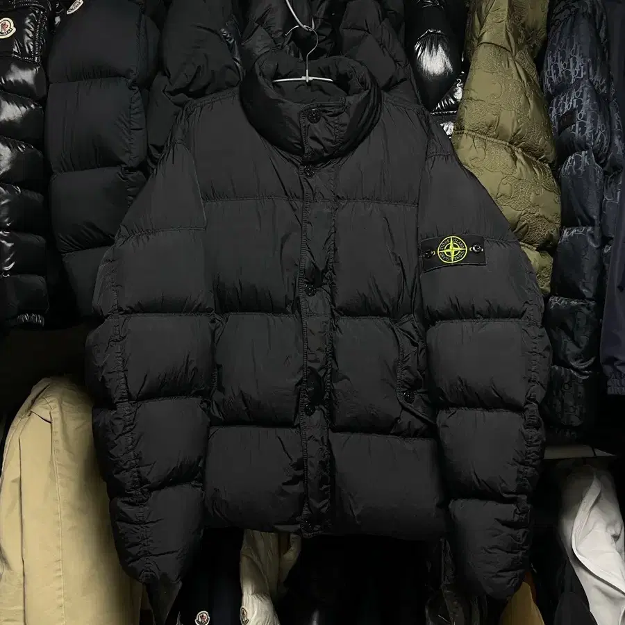 [L사이즈] 24fw 스톤아일랜드 크링클랩스 가먼트다잉 다운 패딩 자켓