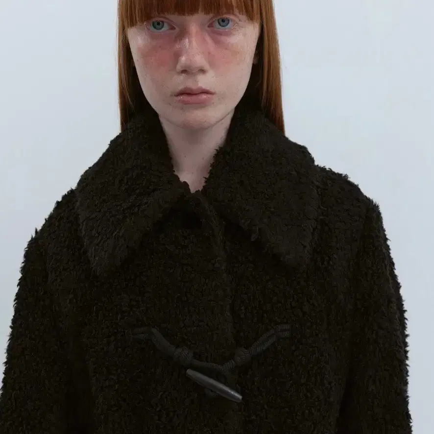 아위 퍼코트 Fur Belted Coat 새상품