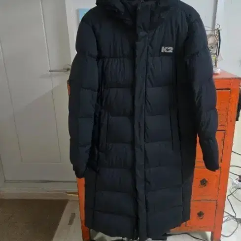 K2 롱패딩 블랙  구스패딩 100