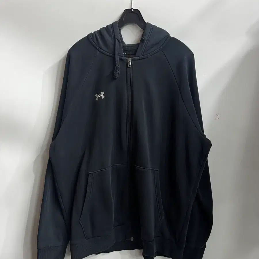 [XL] 언더아머 블랙 기모 후드 집업 자켓 2.0