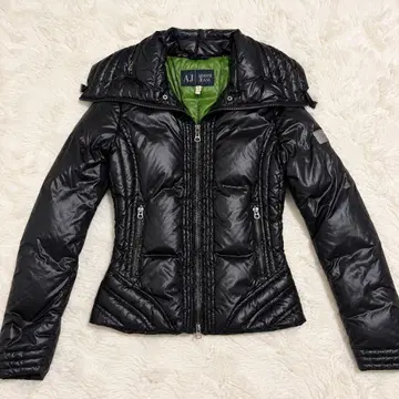 ARMANI JEANS 아르마니진 다운 자켓 블랙 40