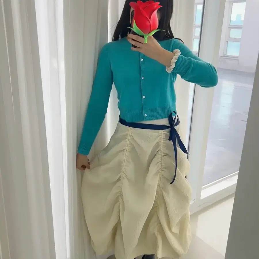 퓨어캐시미어 민주 콜라보 가디건
