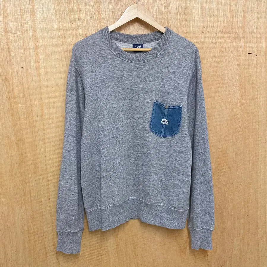 LEE denim packet sweat shirt 리 재팬 데님 포켓 스웻셔츠