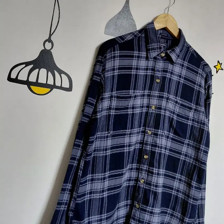 [S] Abercrombie & Fitch 보이프렌드 핏 플란넬 체크 셔츠