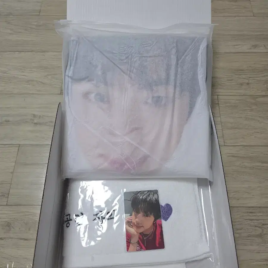 방탄소년단 bts 런석진 고양 기프트 우비,수건,포카 set
