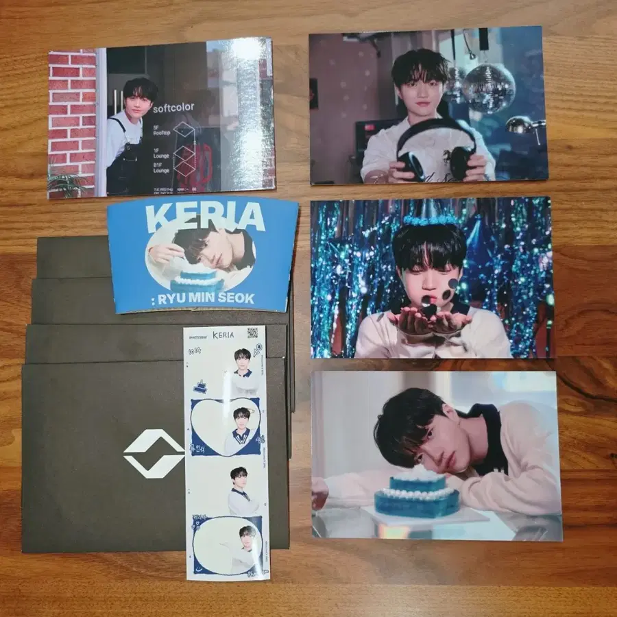 T1 티원 케리아 생일카페 엽서 4종 세트 / Keria