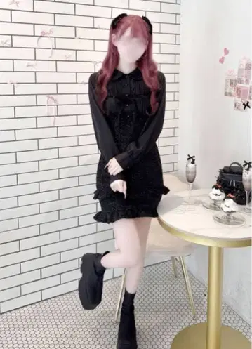 허니뮤우 리본 트위드 셋업