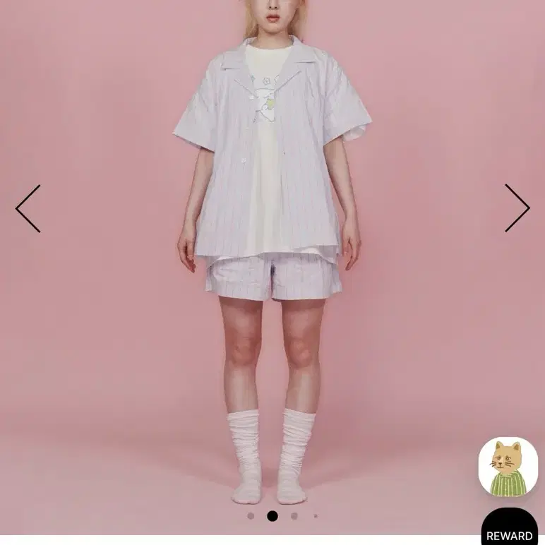 오끼뜨 시나모롤 반팔 파자마 세트 L
