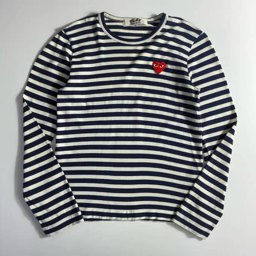Comme des garcons ガムデガルソン ハートとペン ストライプ Tシャツ
