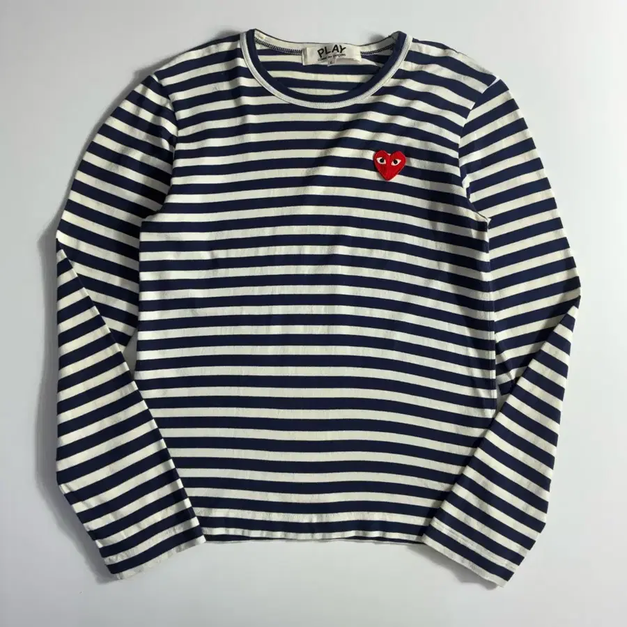 Comme des garcons 꼼데가르송 하트와펜 스트라이프 티셔츠