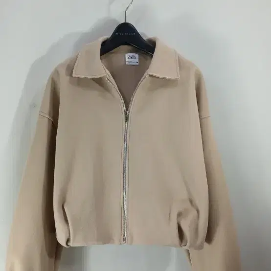 ZARA 집업 크롭  오버핏자켓 베이지