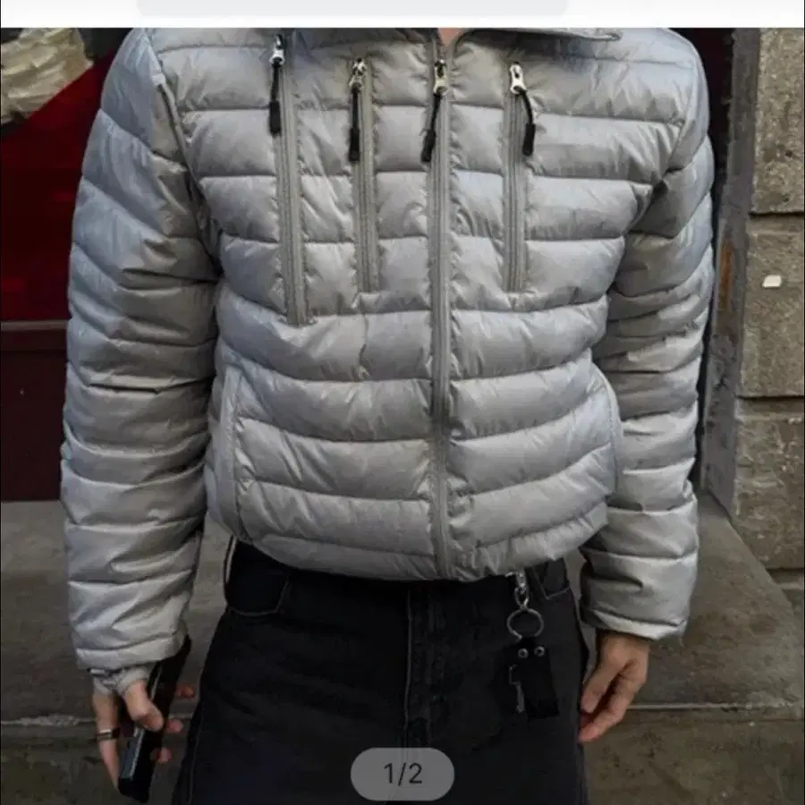 바이도 멀티포켓 후드 경량패딩