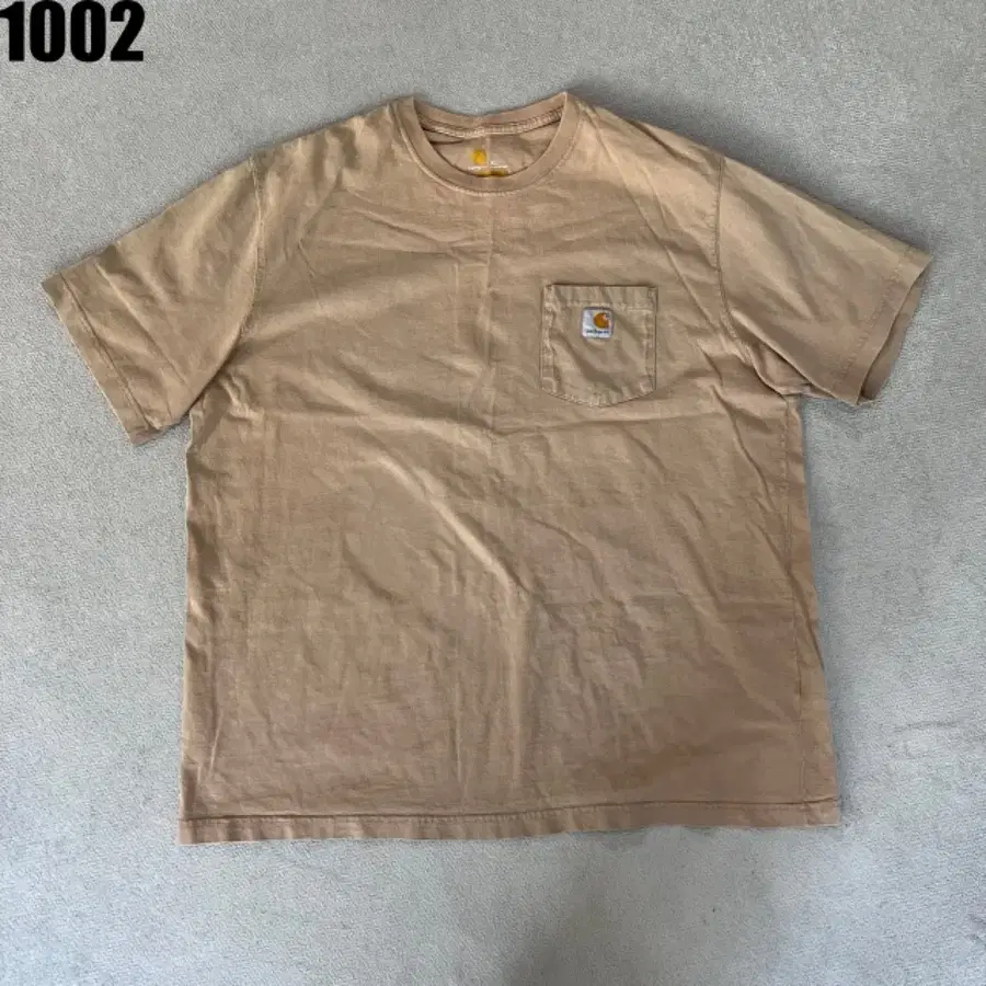 칼하트 반팔 카키 포켓 티셔츠 XL