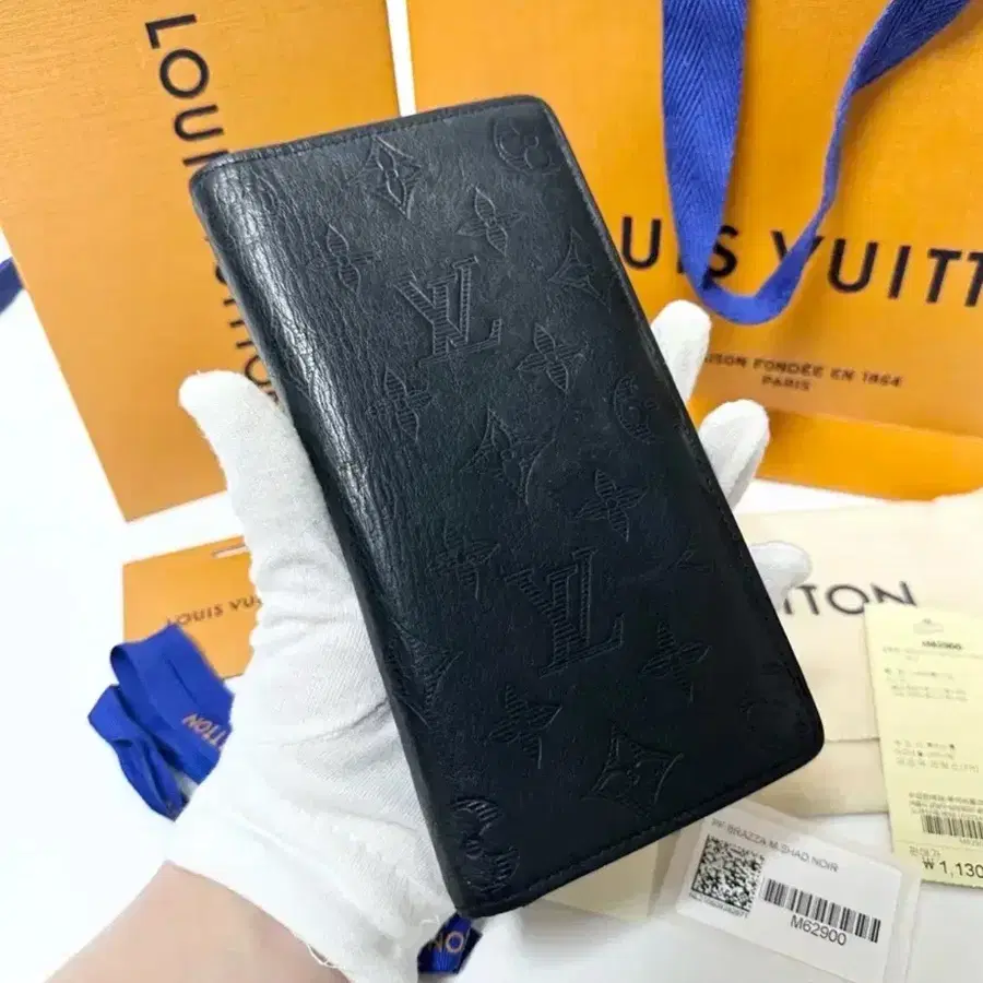 (정품)(풀구성)루이비통 모노그램 쉐도우 브라짜 월릿 장지갑