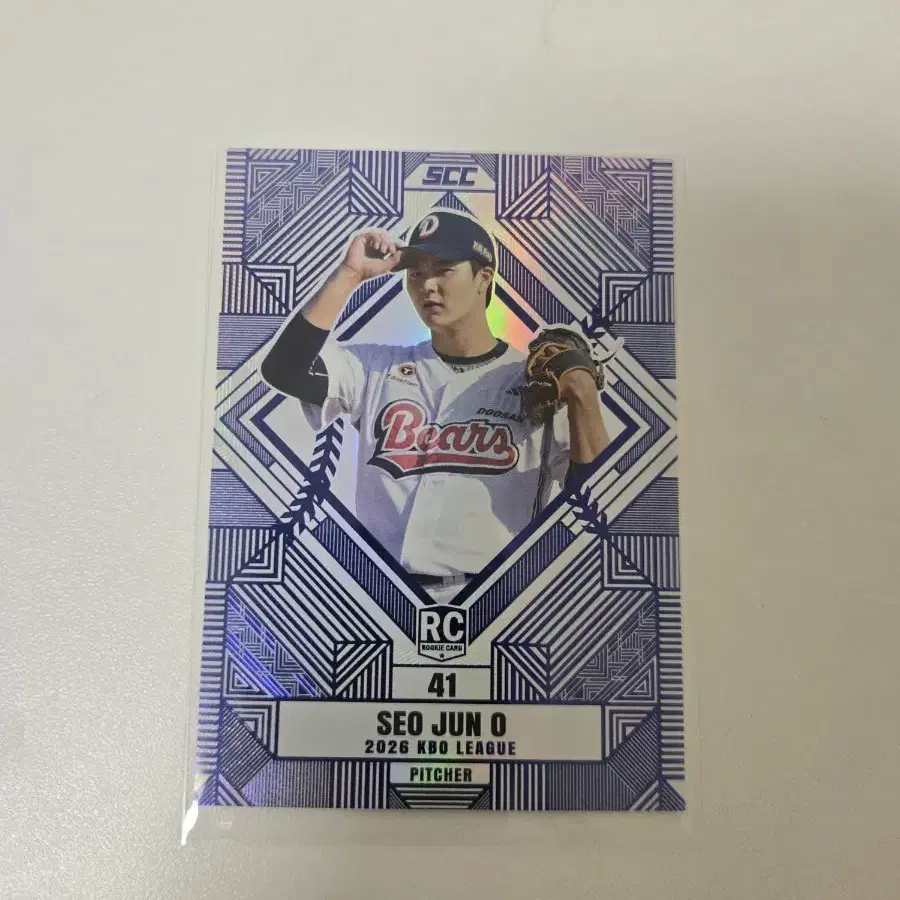 2026 KBO 센세이션 카드 두산베어스 서준오 루키