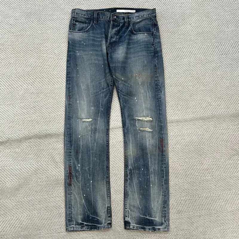 DKNY 디스트로이드 페인팅 데님 팬츠 r4928