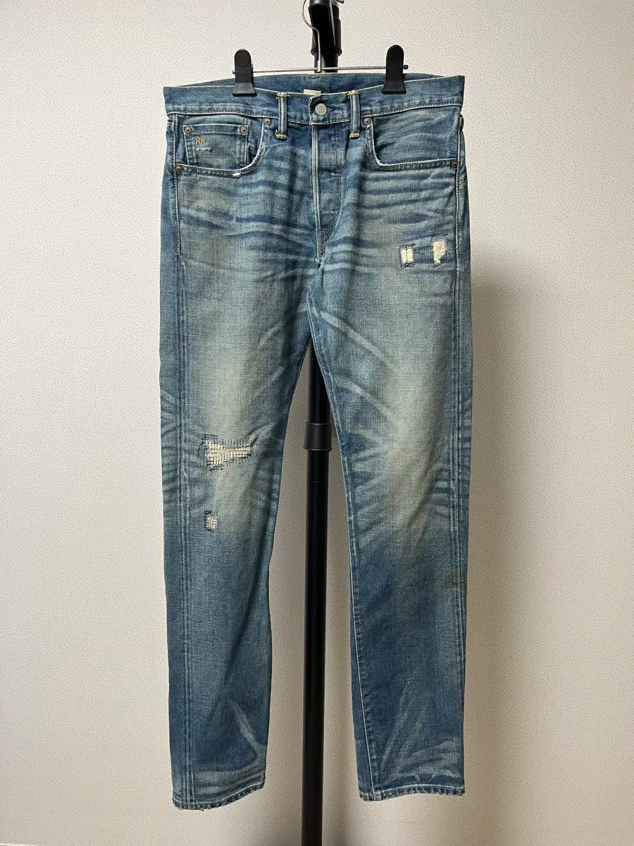 Rrl Slim Fit Vintage Wash Denim 32x32