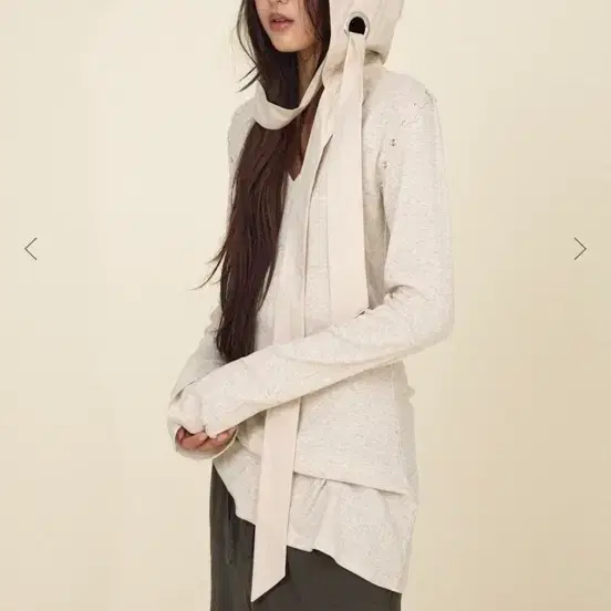 글로니 원피스 LAYER LUV HOODIE DRESS (OATMEAL)