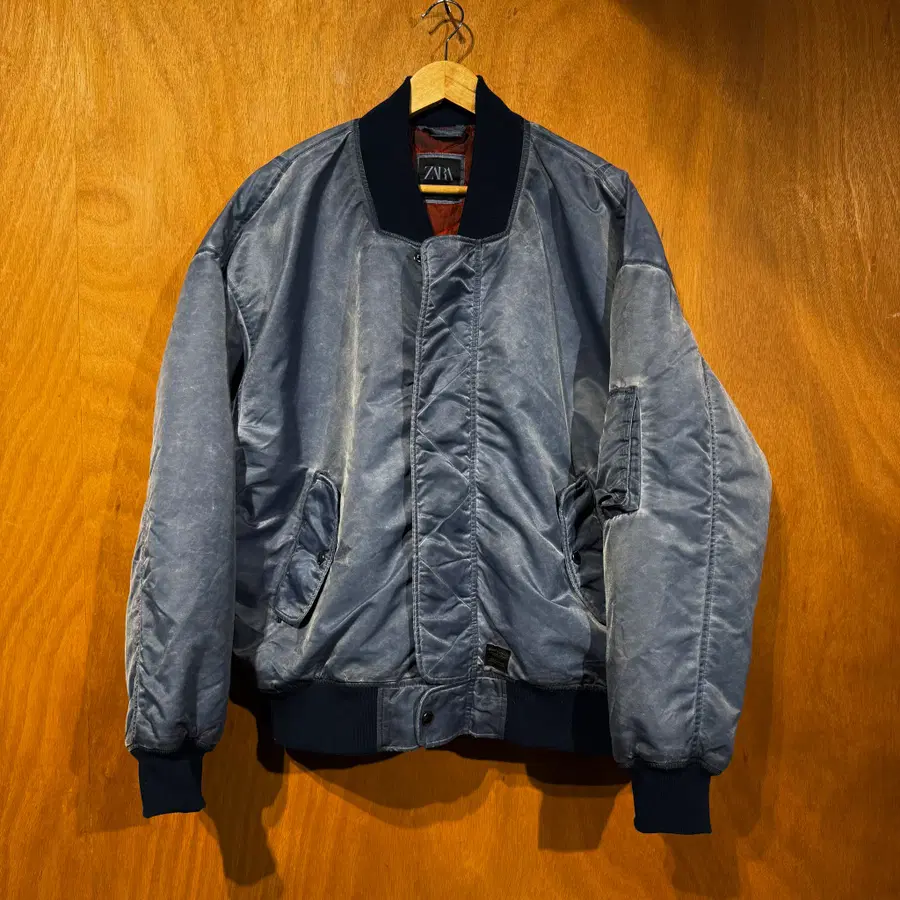 Zara 자라 DNWR 워싱 봄버 자켓 L ma1